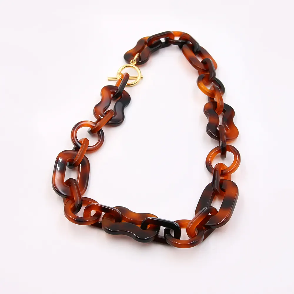 Vintage-Style Acetate Bag Chain