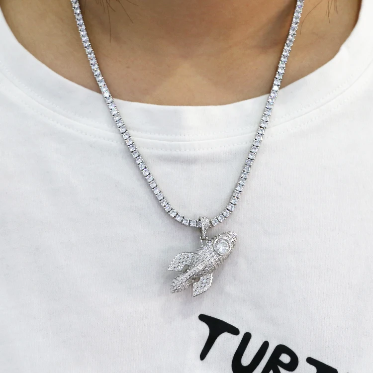 Küçük füze hip hop kolye